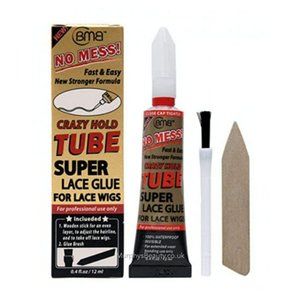 BMB Crazy Hold Tube Super Lace Glue Invisible Clear Wig Bond Waterproof 0.4 oz
